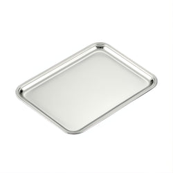 Rectangular Inglese tray silver-plated by Schiavon, handcrafted in Italy and available in multiple sizes for refined serving or display.
