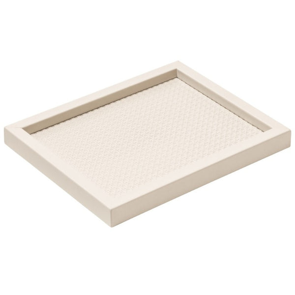 Rectangular Valet Leather Tray Chaumont Vienna Pattern large by Giobagnara x Pigment France