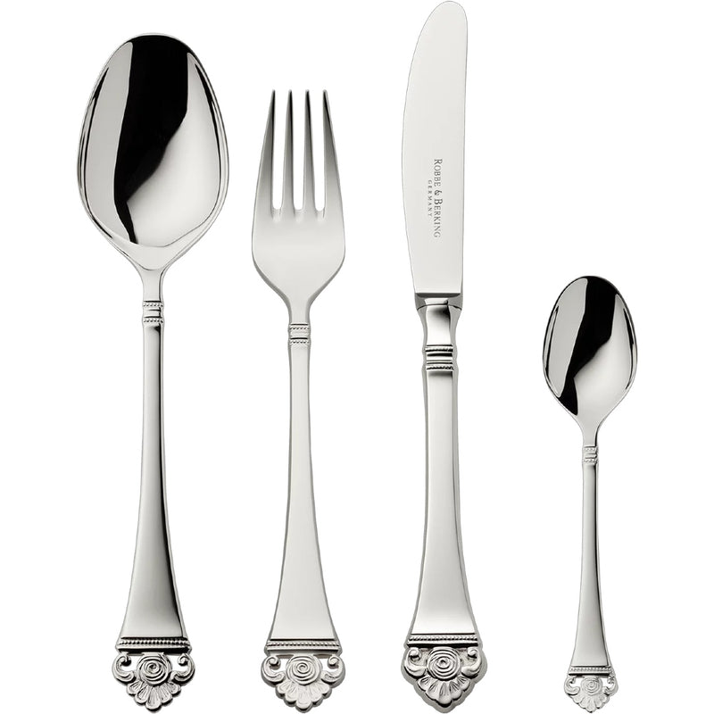 Rosenmuster silver-plated 24 piece cutlery set.