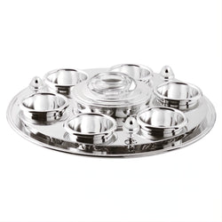 Round Caviar Set Rencontre silver-plated by Ercuis
