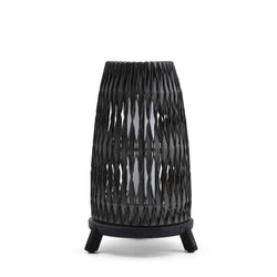 Anthracite Sandua large woven lantern on a white background