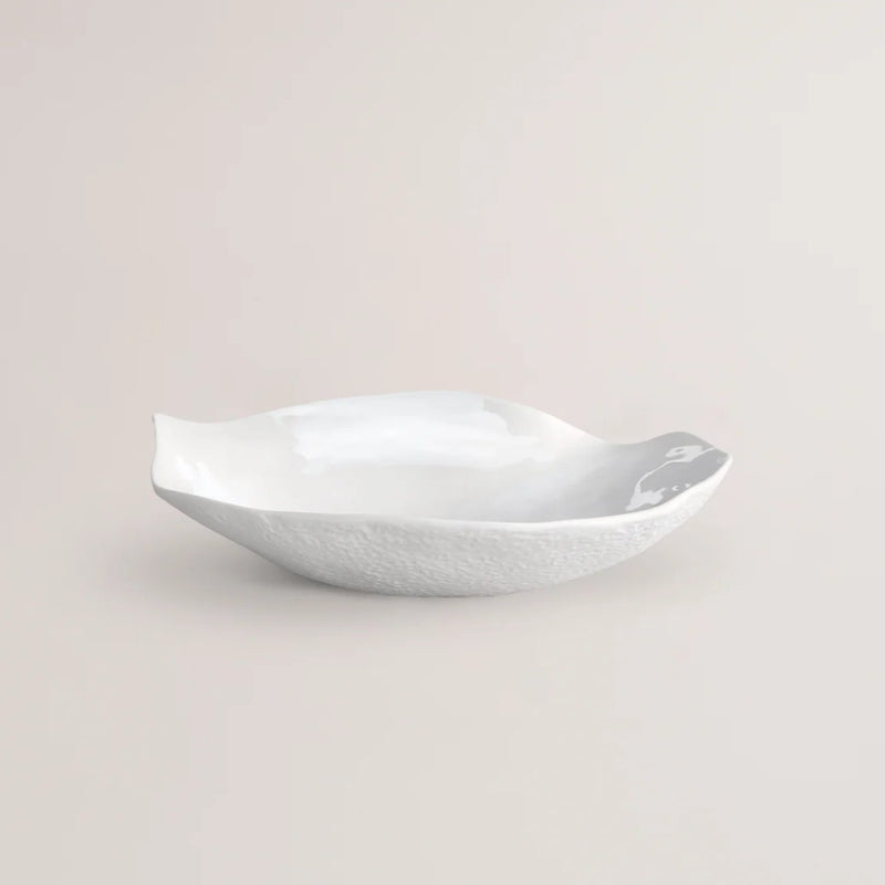 Side view of Luxury Limoges porcelain small plates White No5 Indulge Sarah-Linda