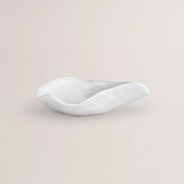 Luxury Limoges porcelain spoons White Nº1 Indulge by Sarah-Linda on a light beige background
