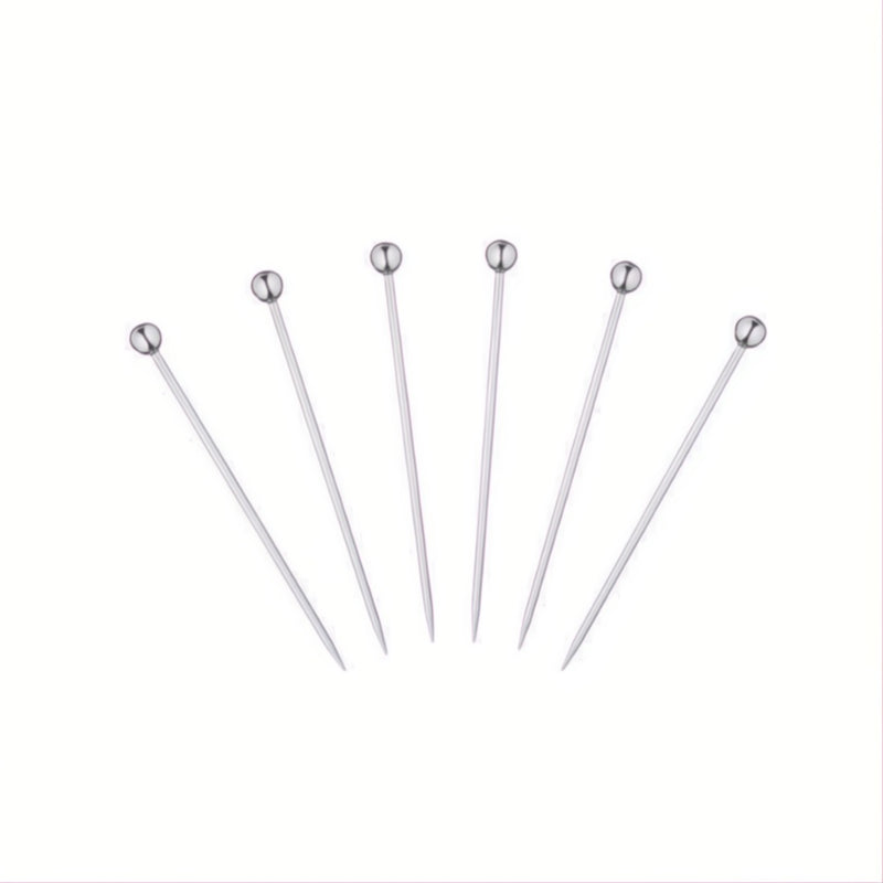 Set of 6 silver-plated Tuileries cocktail picks by Ercuis 
