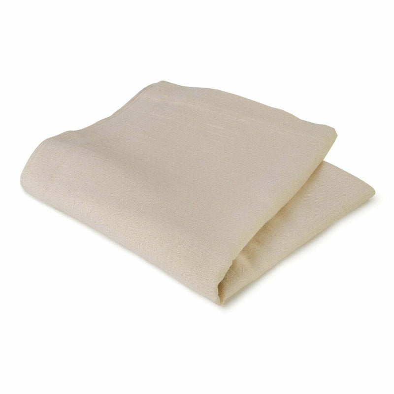Shiny gold metallic tablecloth with radiant sheen by Roseberry Home folded