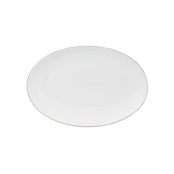 Limoges porcelain side dish with gold rim from the Monceau Gold collection by Raynaud