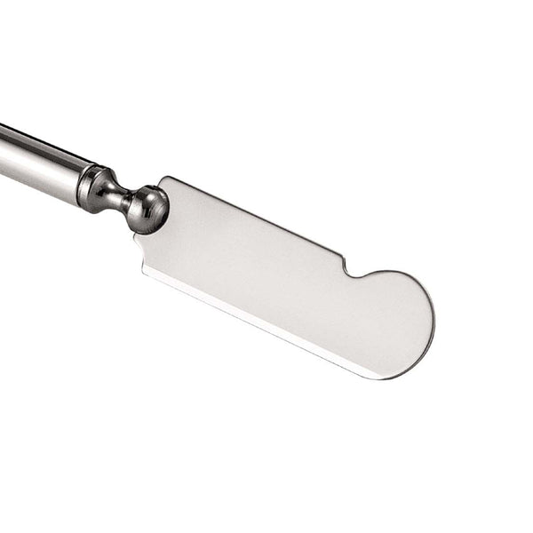 Close-up Butter Spreader Classica silver-plated with stainless steel blade by Greggio