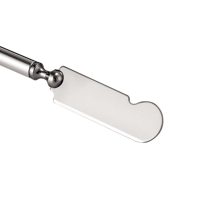 Close-up Butter Spreader Classica silver-plated with stainless steel blade by Greggio