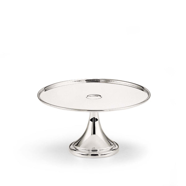 Silver-plated cake stand from the Table Collection by Greggio with polished finish.