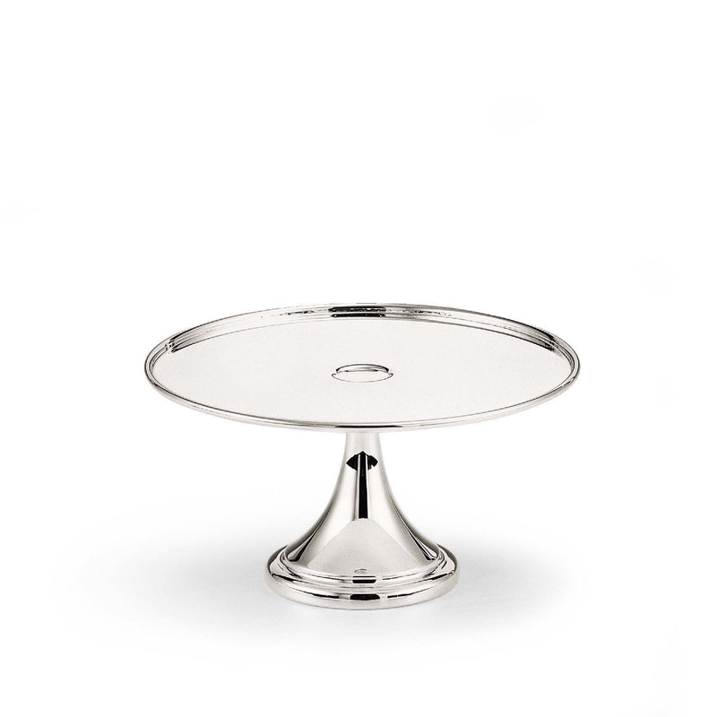 Silver-plated cake stand from the Table Collection by Greggio with polished finish.