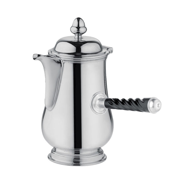 Silver-plated chocolate pot Rencontre 60cl by Ercuis – French handcrafted chocolate pot with polished finish and sculpted handle.
