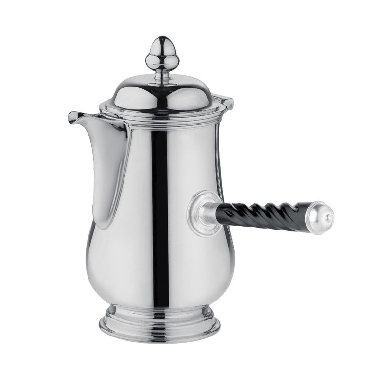 Silver-plated chocolate pot Rencontre 60cl by Ercuis – French handcrafted chocolate pot with polished finish and sculpted handle.
