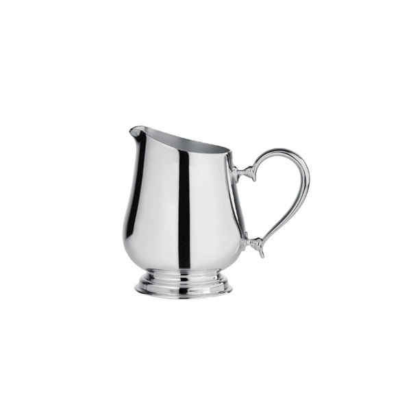 Luxury silver-plated creamer jug Rencontre 15cl by Ercuis – handcrafted French design with elegant handle and polished finish.