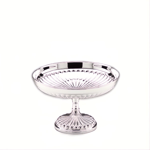 Silver-plated English fruit stand by Greggio 