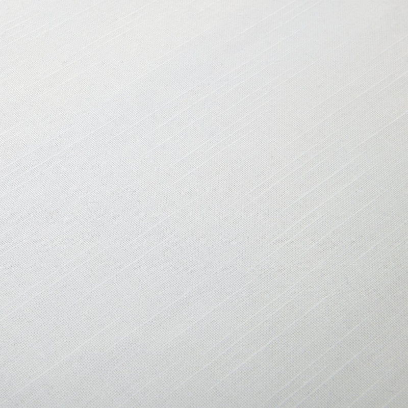Silverline white cotton tablecloth close-up