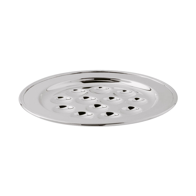 Silver-plated snail plate for twelve pieces Rencontre collection by Ercuis