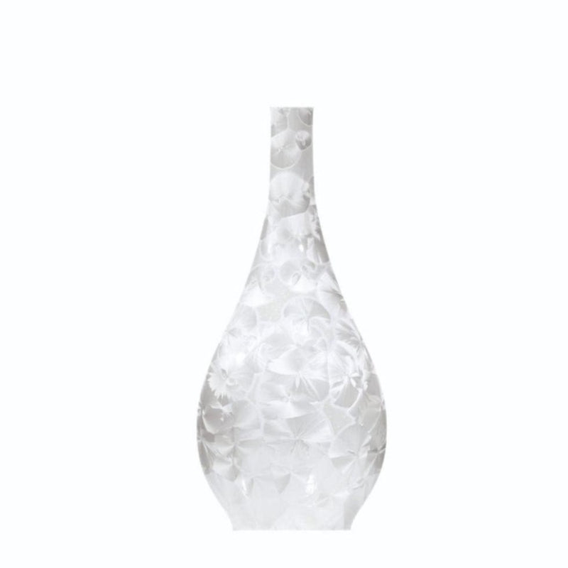 Marble-textured vase on a white background