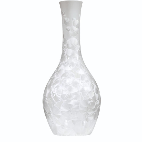 White textured vase on a white background
