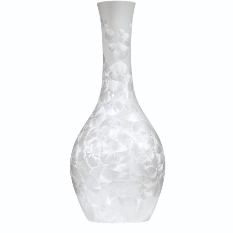 White textured vase on a white background