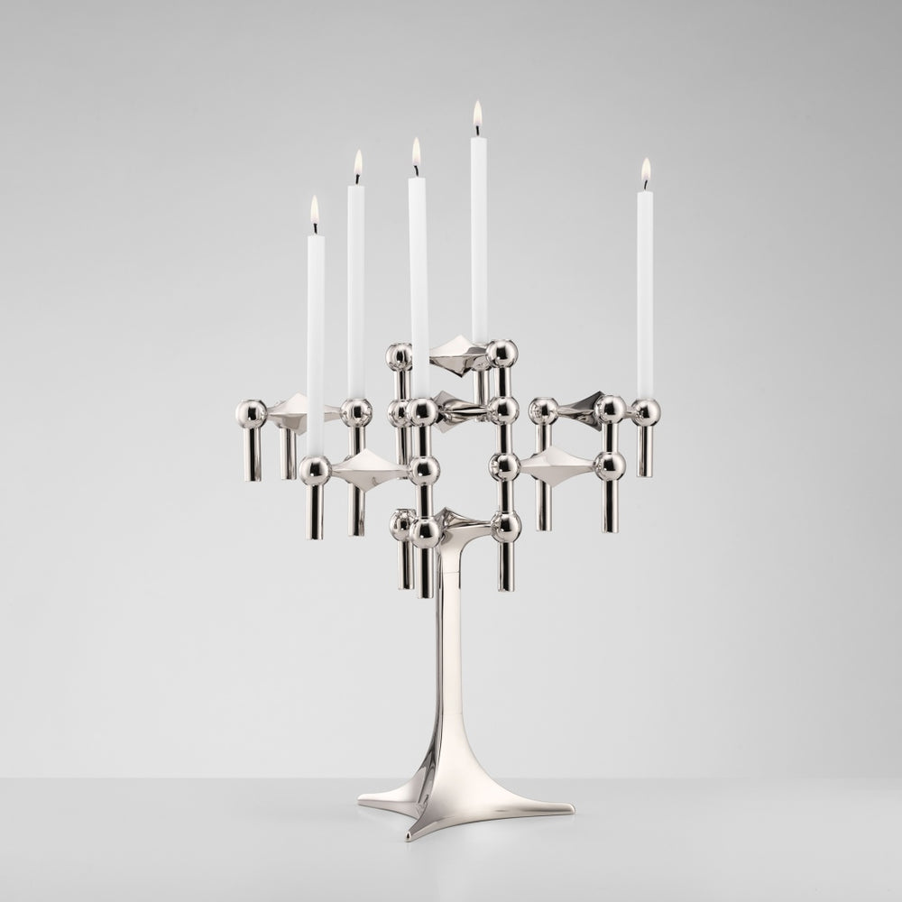 Stoff Nagel Candle Holder 3-Pack Chrome | Amiramour