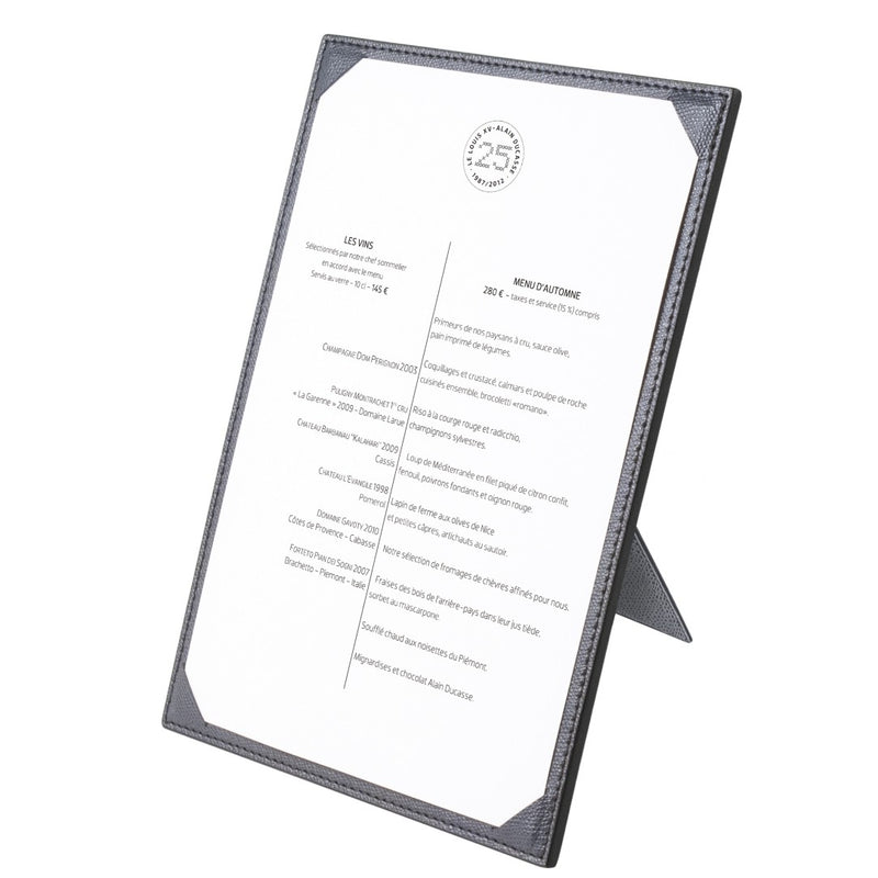 Tavola Leather Menu Holder A4 by Giobagnara