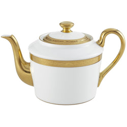 Porcelain tea pot with gold inlay from the Ambassador Gold collection by Raynaud