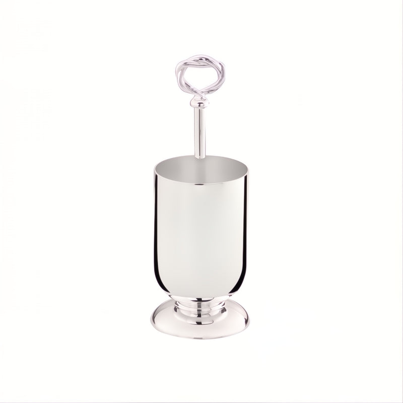 Toothpick Holder Villa Pisani Silver-Plated by Greggio featuring Italian craftsmanship and sculpted handle.