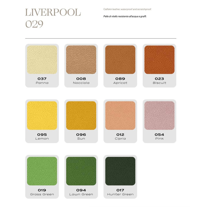 Jupiter Tray colour chart for liverpool leather by Pinetti page 3