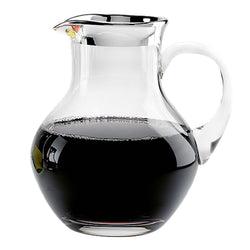 Luxury Crystal Water Jug Anny 1.4 L with Fine Silver Rim – Sonja Quandt