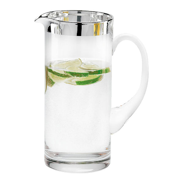 Luxury Crystal Water Jug Babsy 1 L with Fine Silver Rim – Sonja Quandt