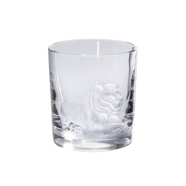 Luxury Crystal Whiskey Glass with Leopard Engraving – Big Five Collection by Sonja Quandt