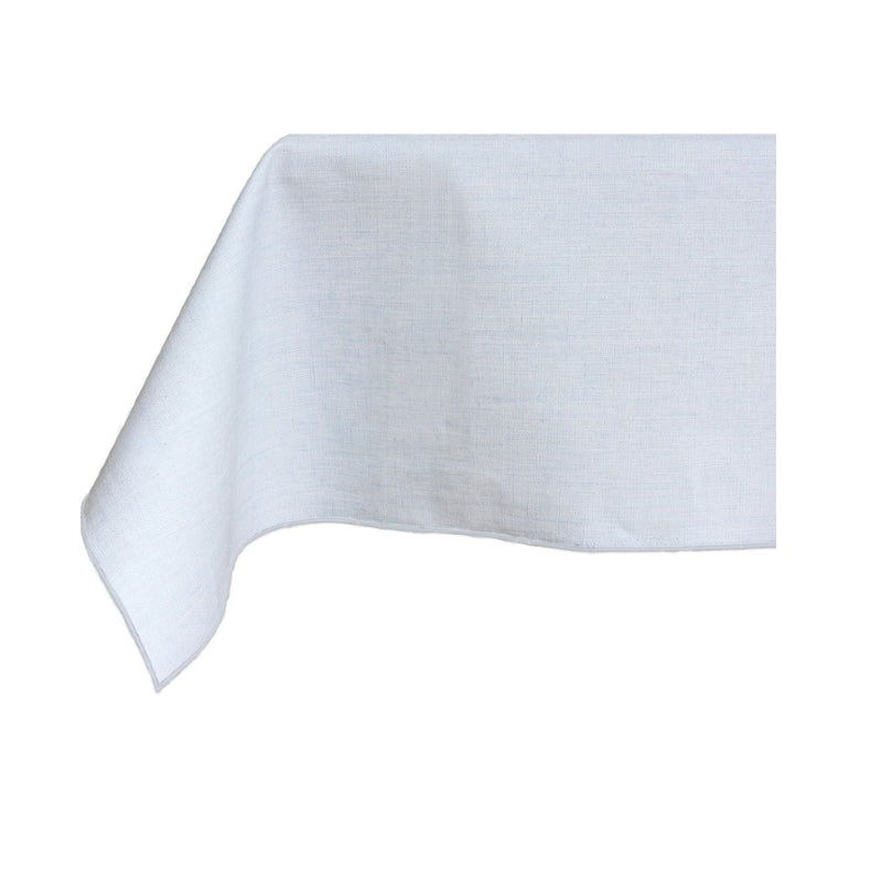 White tablecloth on a white background