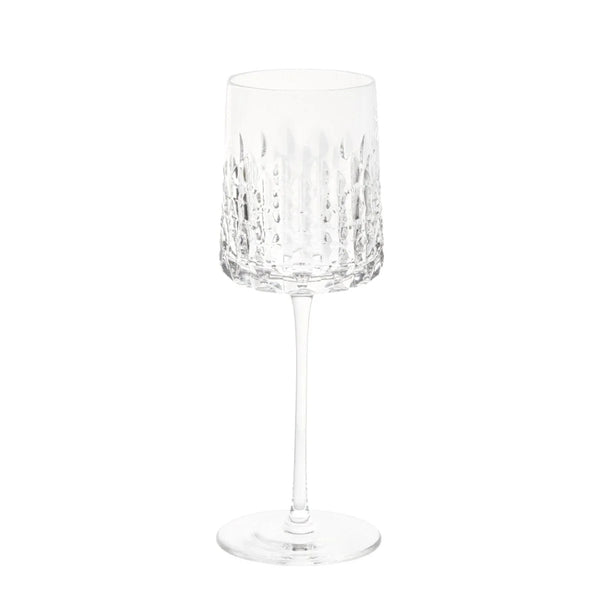 Elegant crystal white wine glass from the Ulysse collection by Cristallerie de Montbronn.