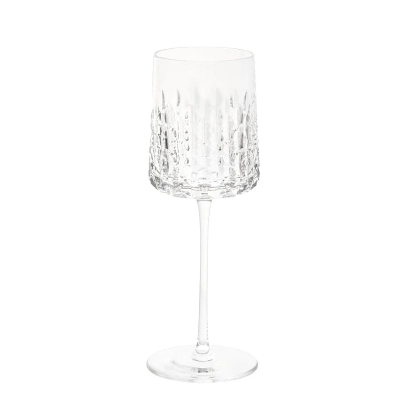 Elegant crystal white wine glass from the Ulysse collection by Cristallerie de Montbronn.