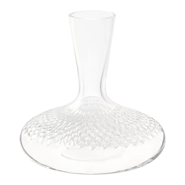 Ulysse crystal wine decanter with siren-scale engravings by Cristallerie de Montbronn.