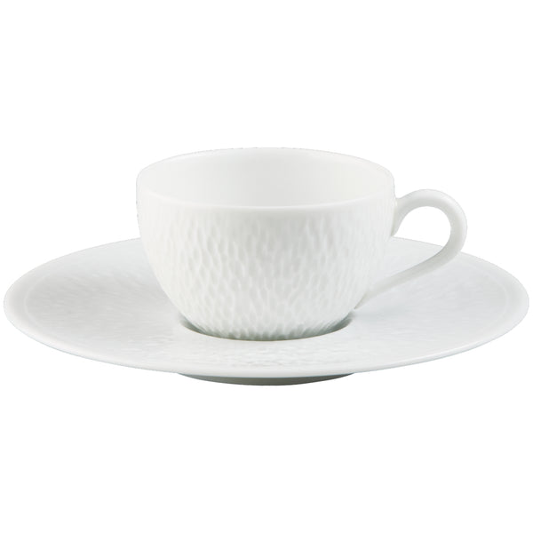 Moka Cup & Saucer - Minéral White
