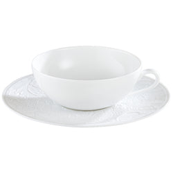 Tea Cup & Saucer 22cl - 'Italian Renaissance' in White