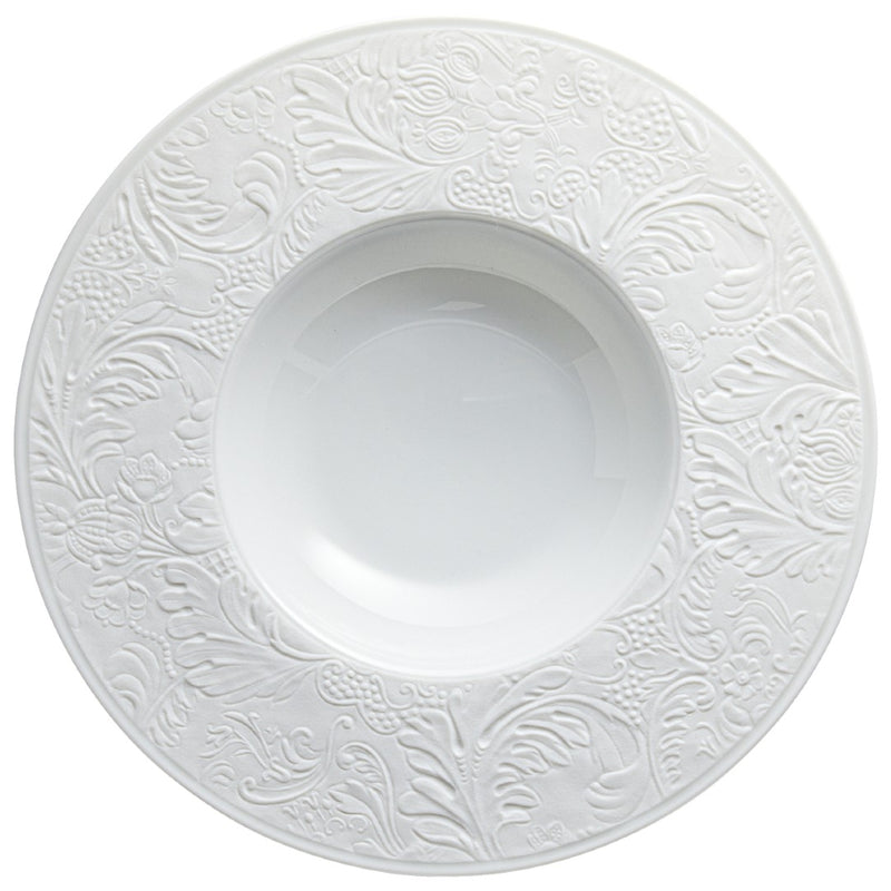 Pasta and Soup Plate - 'Italian Renaissance' in White