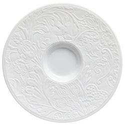 Saucer for All Coffee Cups - 'Italian Renaissance' in White