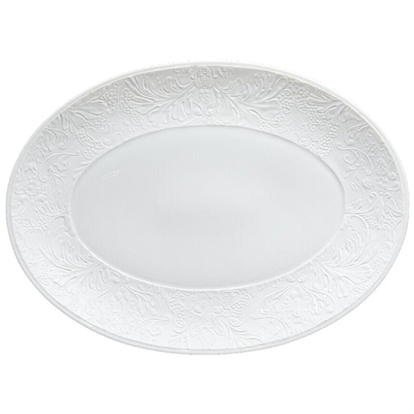 Oval Platter - 'Italian Renaissance' in White