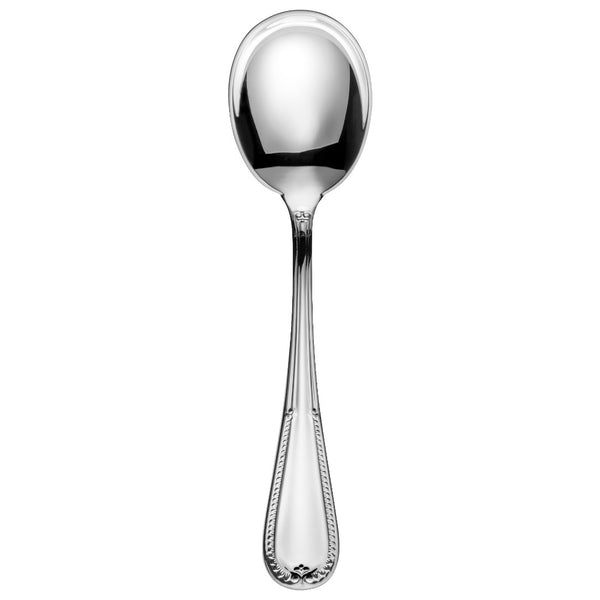 Palmette sugar or ice cream spoon with Empire-style handle by Sonja Quandt.