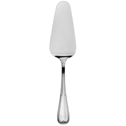 Silver-plated tart server with wide blade and Empire-style handle by Sonja Quandt.