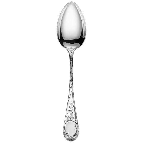 Vendôme dinner spoon with ornate floral handle design.