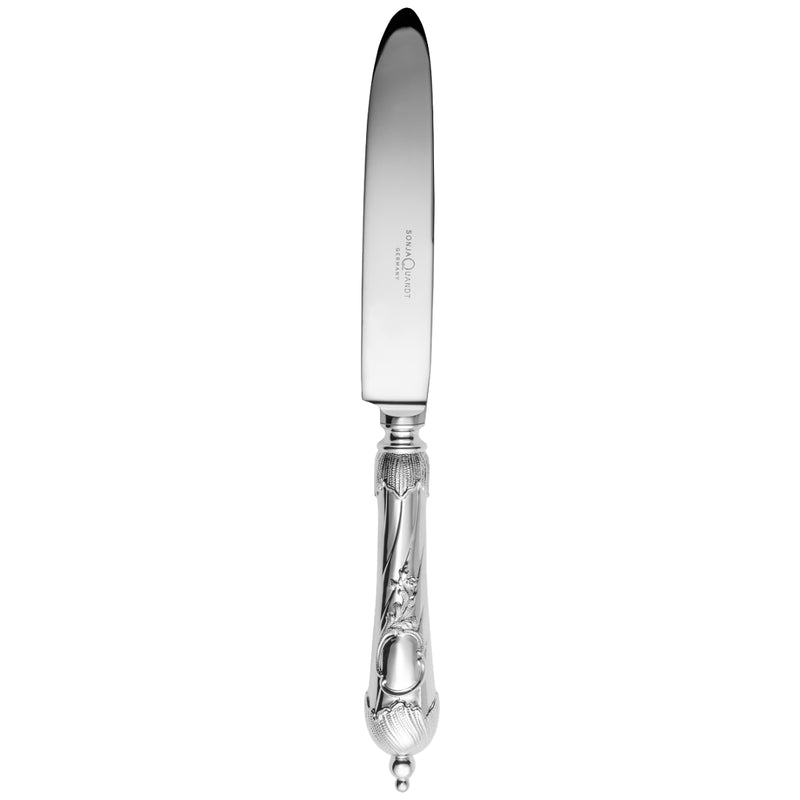Ornate Vendôme dinner knife with decorative handle.