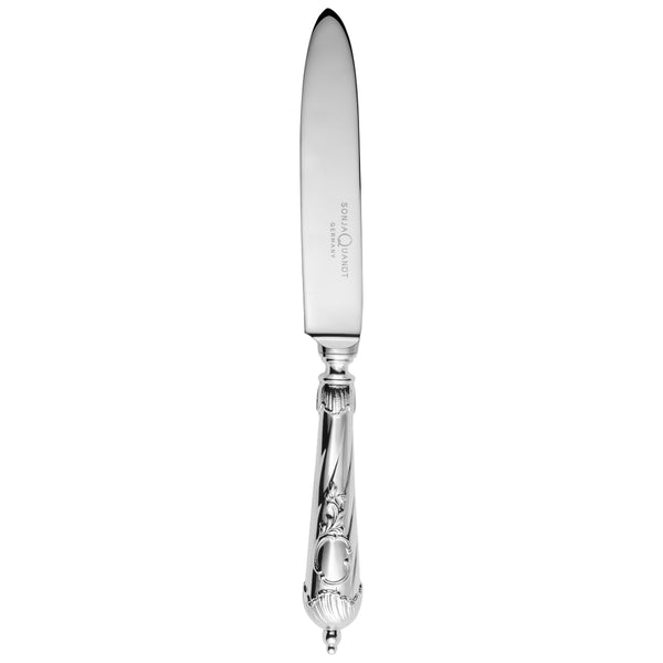 Vendôme silver-plated butter knife with ornate handle.
