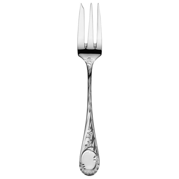 Vendôme silver-plated cake fork with ornate handle.