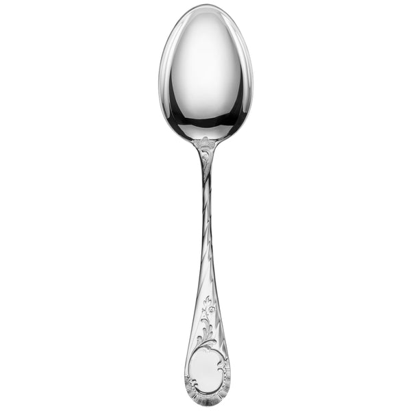 Silver-plated Vendôme vegetable server with ornate handle and deep bowl.