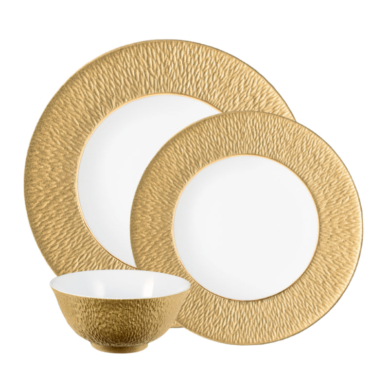Dinnerware Set of 12 Pieces - Minéral Gold