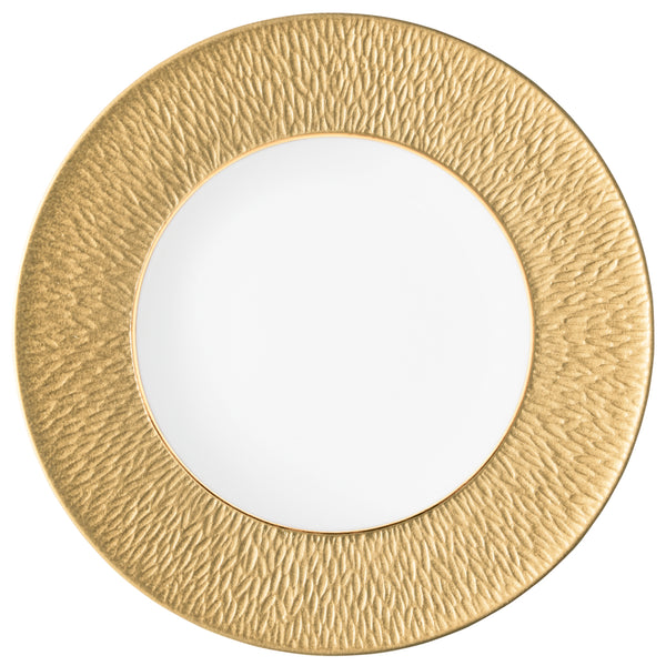 Presentation Plate with Engraved Rim - Minéral Gold