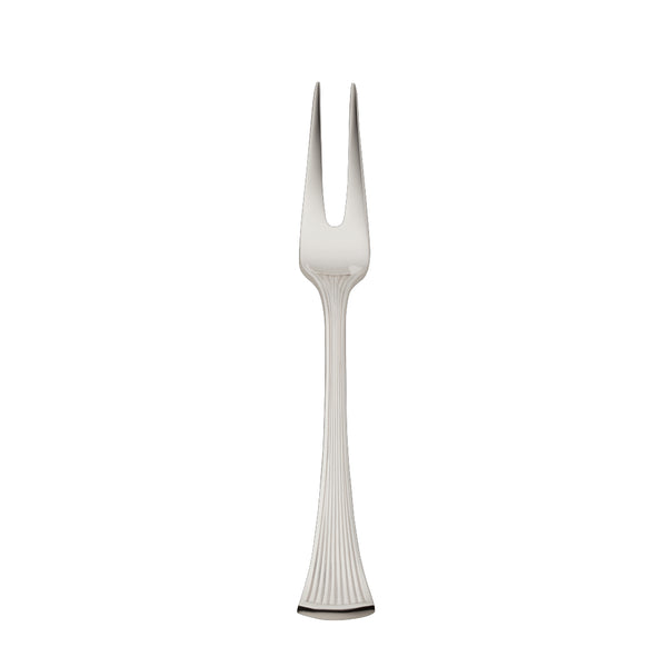 Meat Fork Small – Avenue silver-plated fork with tapered prongs and sculpted ridged handle